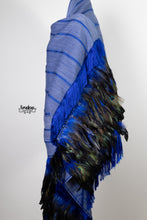 Cargar imagen en el visor de la galería, Rebozo ceremonial azul