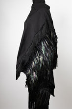 Cargar imagen en el visor de la galería, Rebozo ceremonial negro