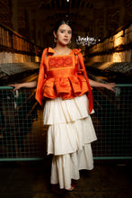 Cargar imagen en el visor de la galería, Blusa magnolia naranja