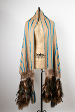 Cargar imagen en el visor de la galería, Rebozo ceremonial beige