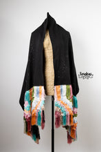 Cargar imagen en el visor de la galería, Rebozo ceremonial mil flores pastel