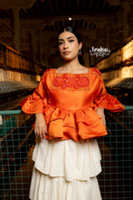 Cargar imagen en el visor de la galería, Blusa tsïtsïki naranja
