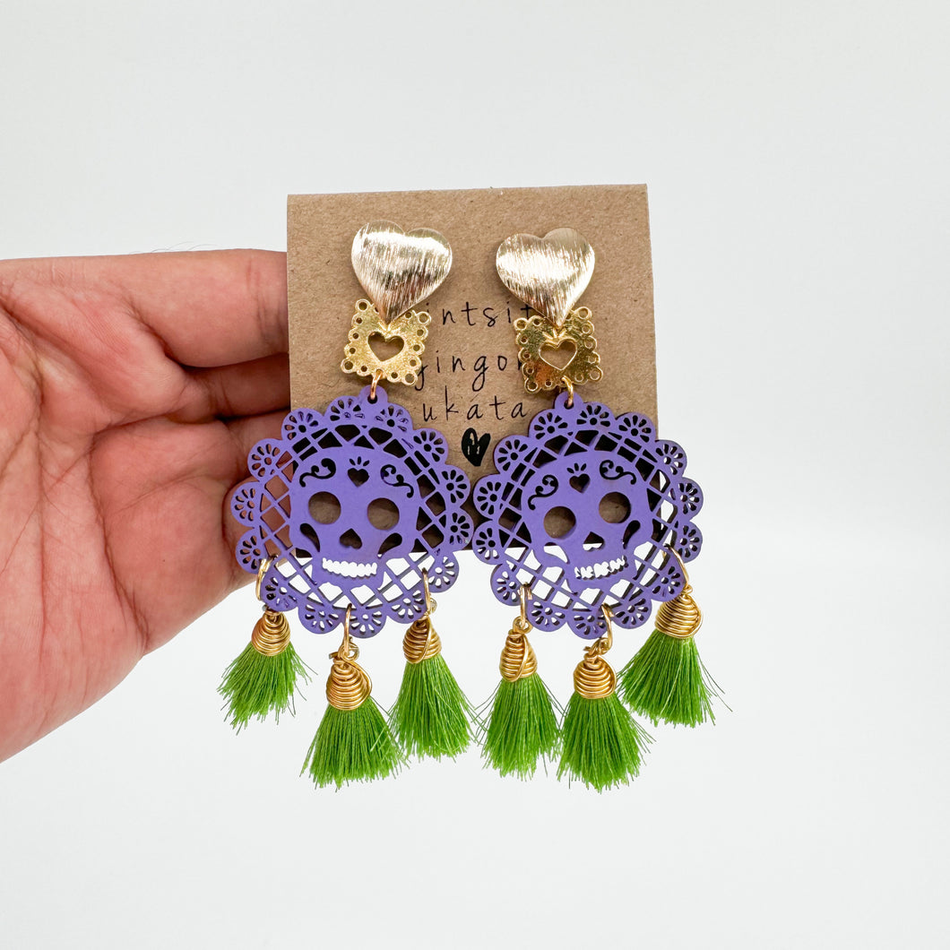 Aretes amor eterno  morado