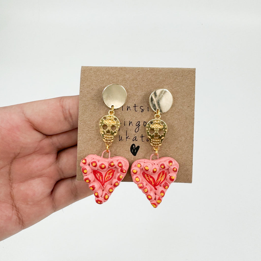 Aretes inmortal beige