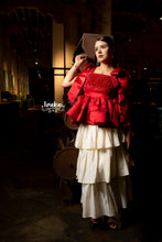 Cargar imagen en el visor de la galería, Blusa magnolia rojo
