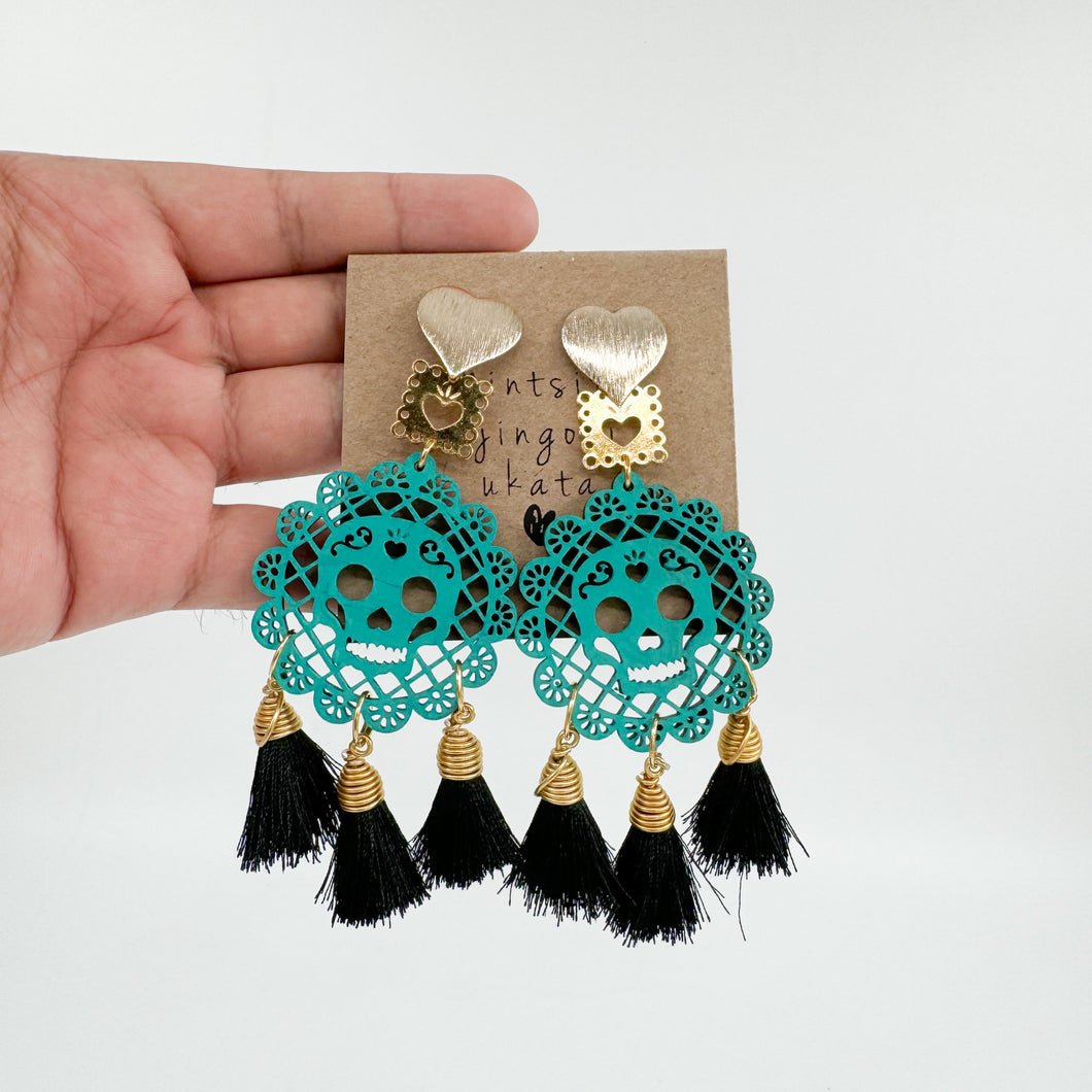 Aretes amor eterno azul