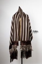 Cargar imagen en el visor de la galería, Rebozo ceremonial café
