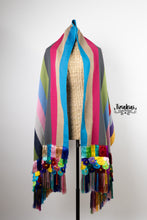 Cargar imagen en el visor de la galería, Rebozo cemonial multicolor
