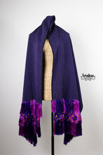 Cargar imagen en el visor de la galería, Rebozo ceremonial articela morado
