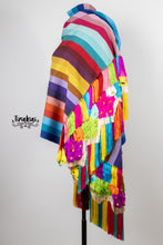 Cargar imagen en el visor de la galería, Rebozo multicolor mil flores
