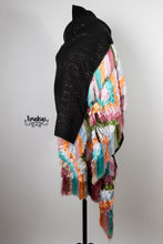 Cargar imagen en el visor de la galería, Rebozo ceremonial mil flores pastel
