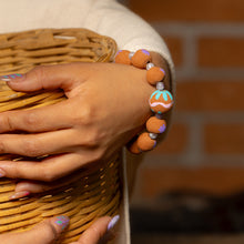Cargar imagen en el visor de la galería, Pulsera "lila en barro"
