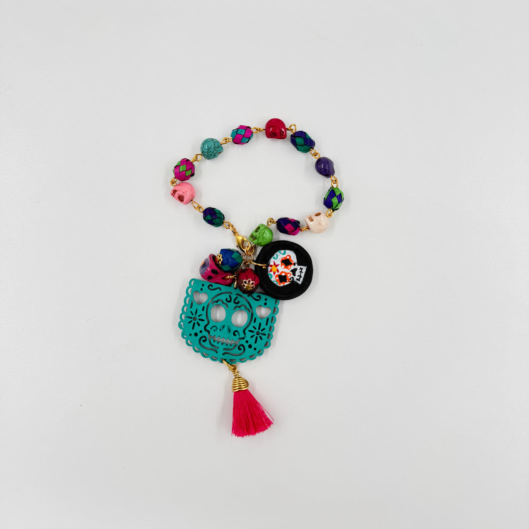Pulsera papel picado azul