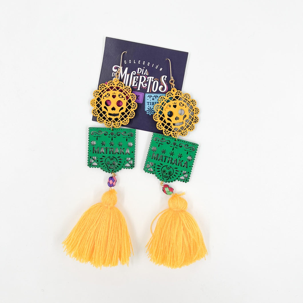 Aretes capula amarillo