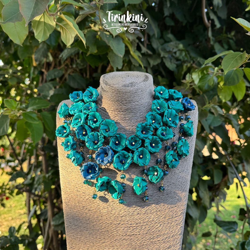 Collar K’uinchekua corto esmeralda